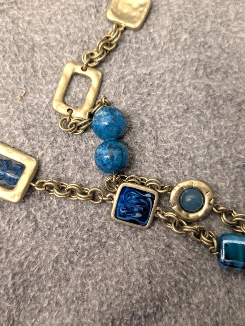 40" (+2") Chico's Aqua Blue Necklace